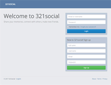 Tablet Screenshot of 321social.com